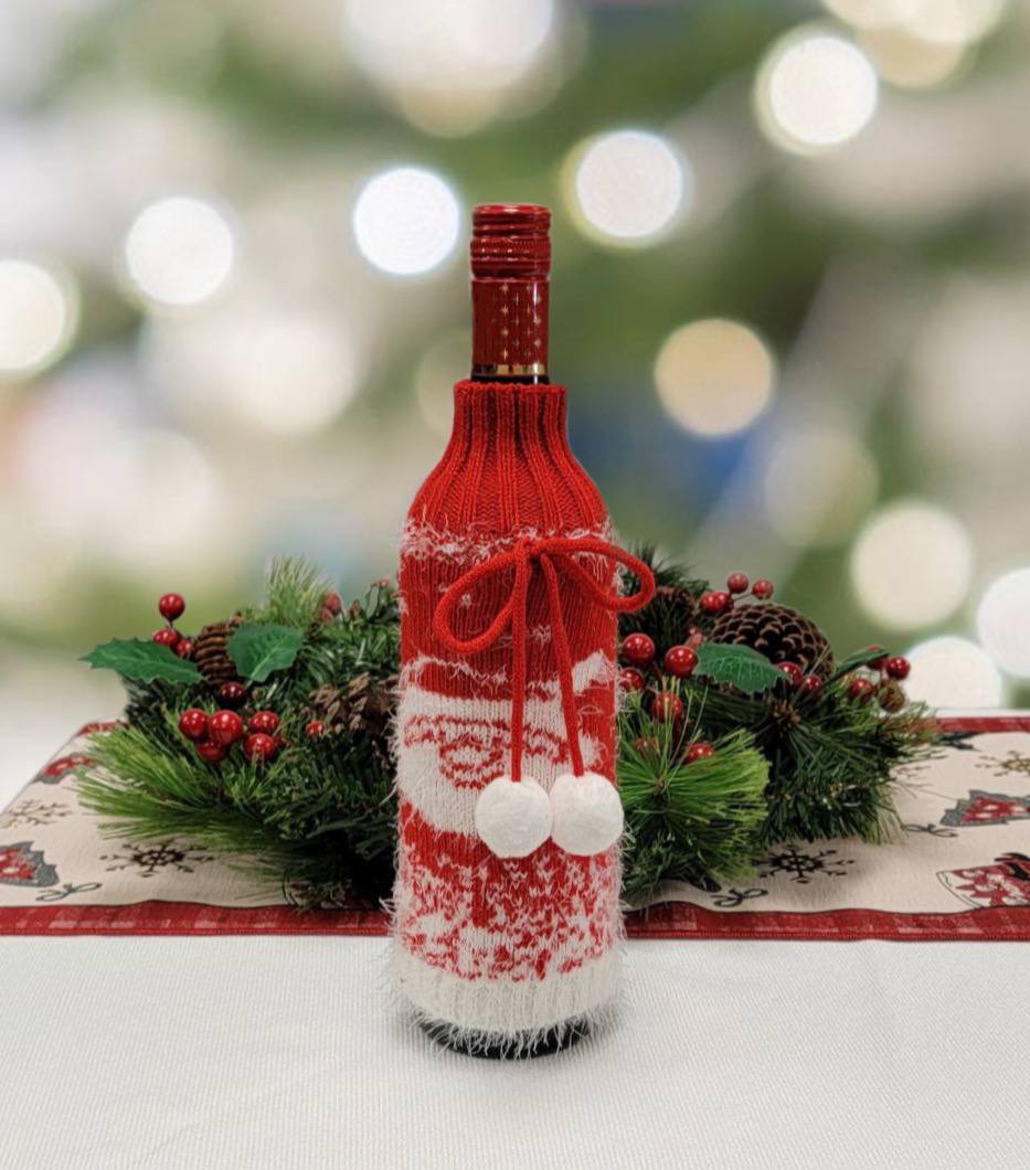 Santa Christmas Bottle Cover F07M5-7I-1