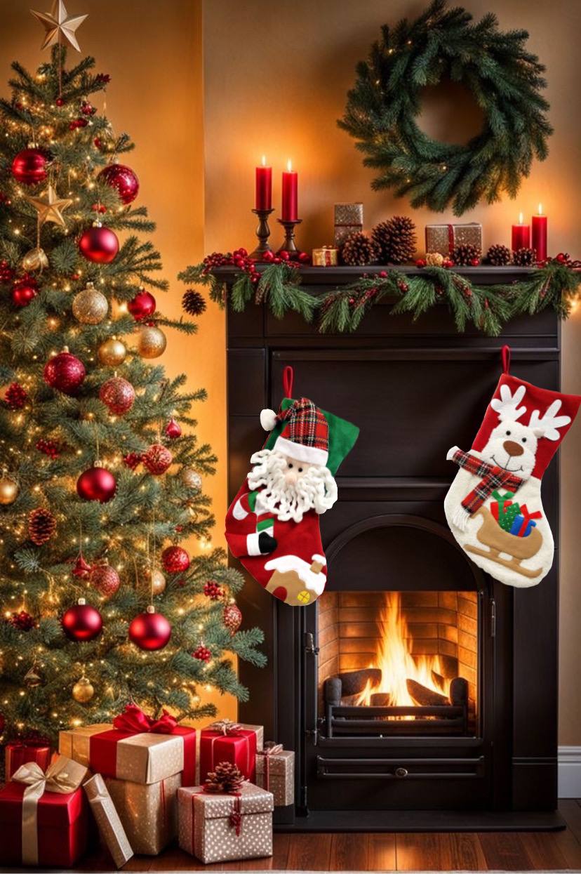 Santa Christmas Sock F07M5-4 Santa-2