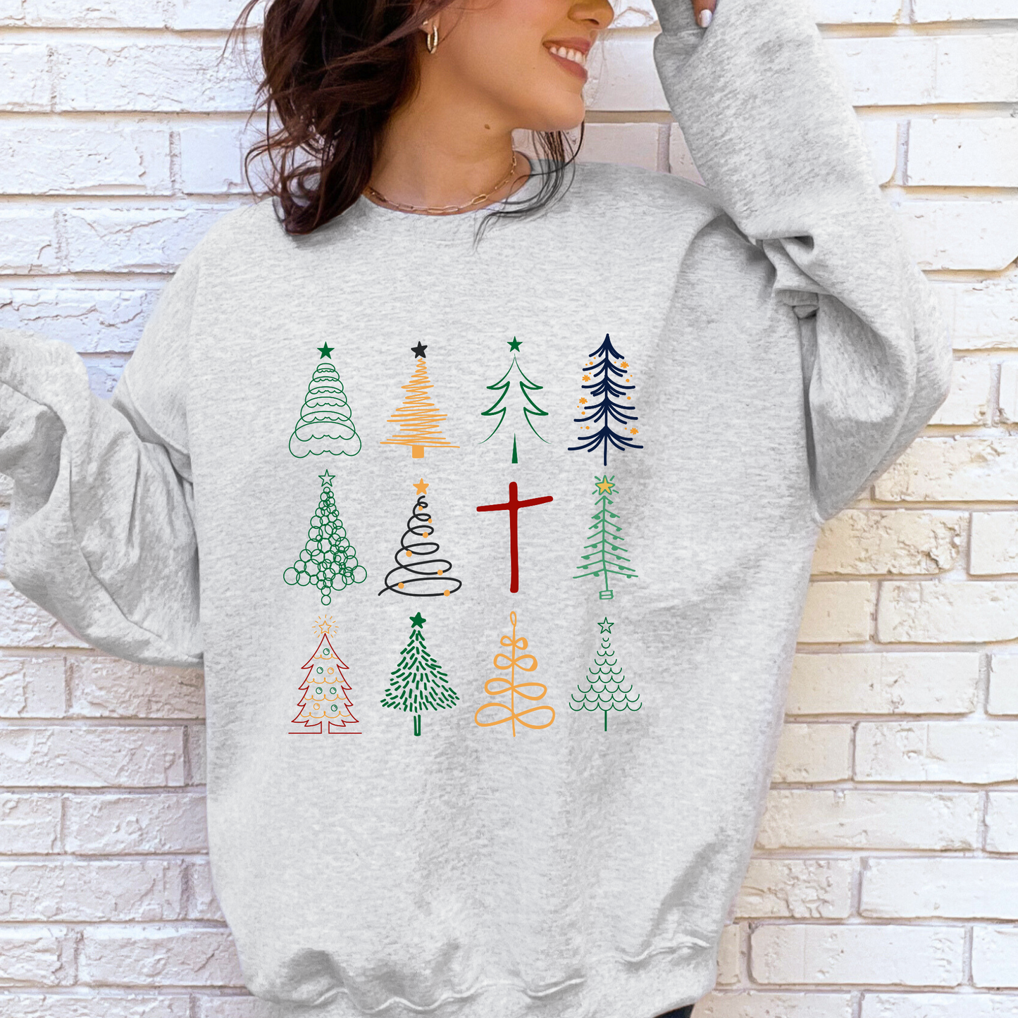 Christian Sweatshirt- Eco Brand- Christmas- Holiday- Minimalist Jesus-0