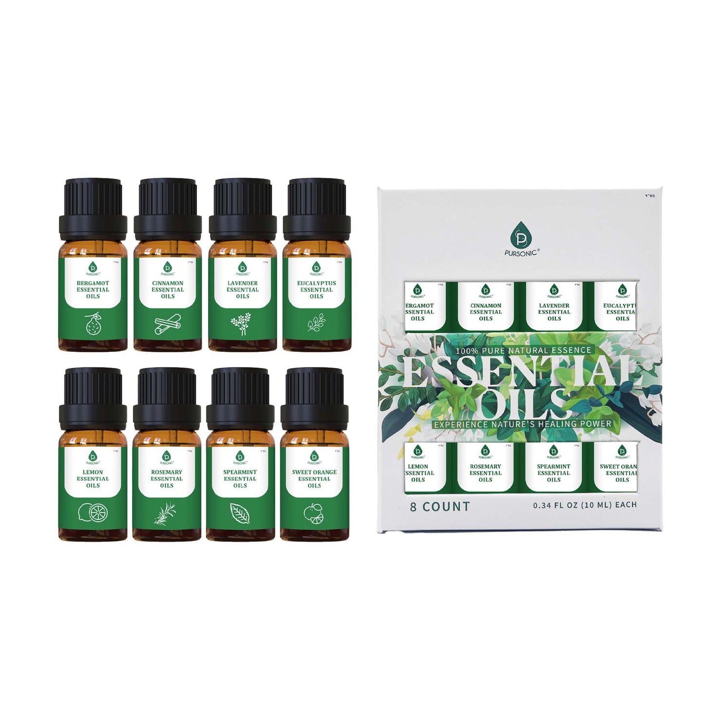 🌿 100% Pure Natural Essence Essential Oils Collection – Aromatherapy at Its Finest! 🌿-0
