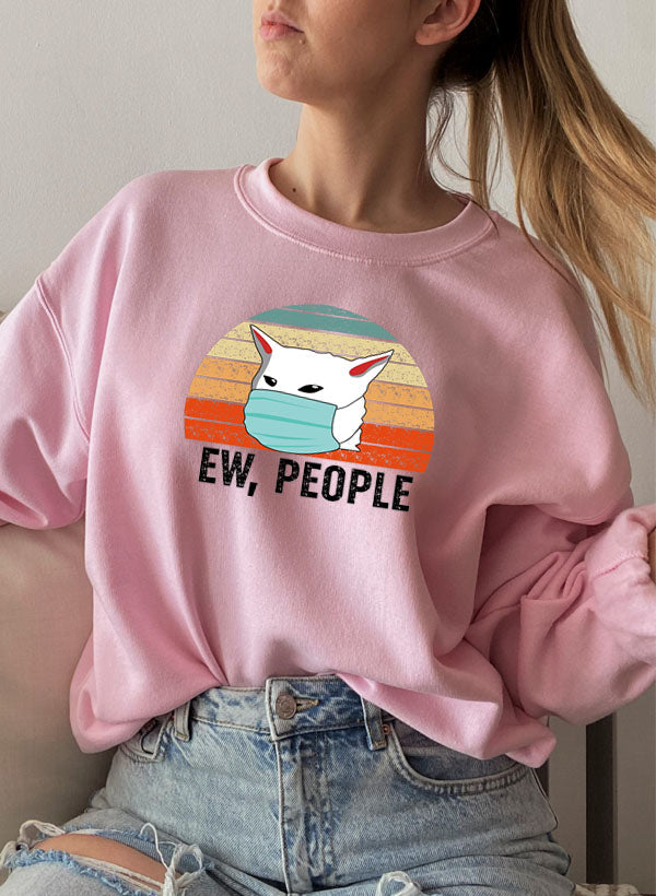 Ew People Sweatshirt Digitally Printed Patterns For Fashion Forward Trendsetters Made In USA