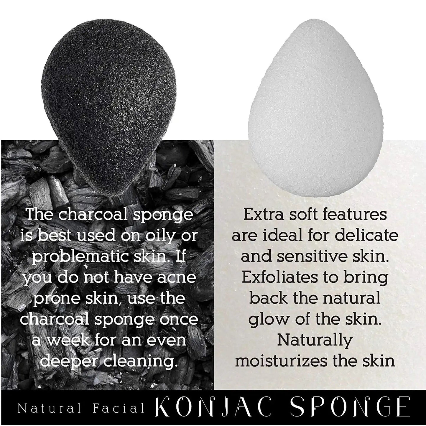Natural Facial Konjac Sponge Duo Set-4