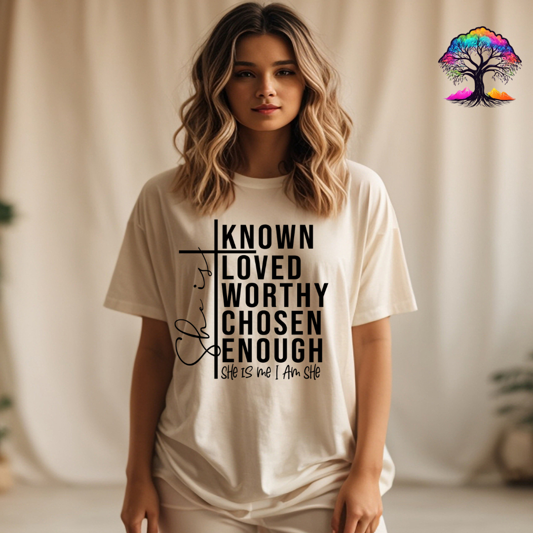 Christian Tshirt- She is- Scripture-0