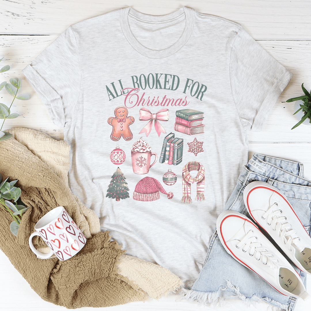 All Booked For Christmas Tee-3