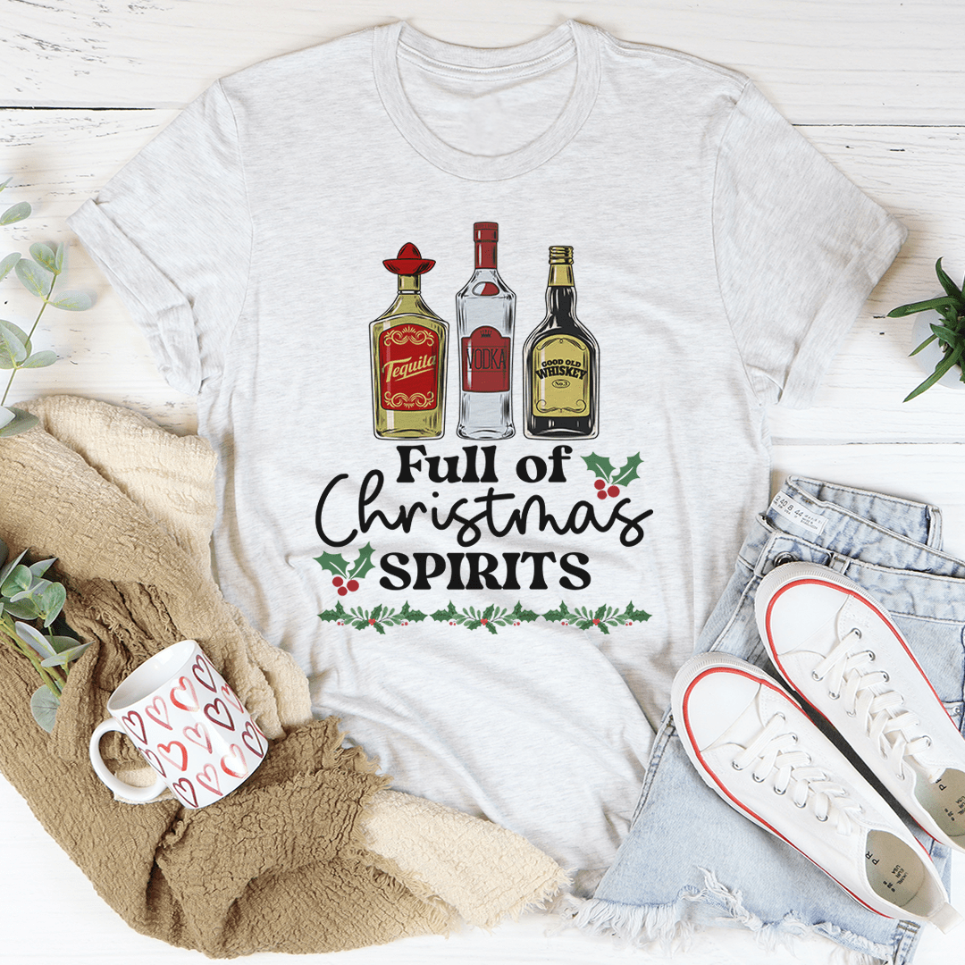 Full Of Christmas Spirits Tee-3