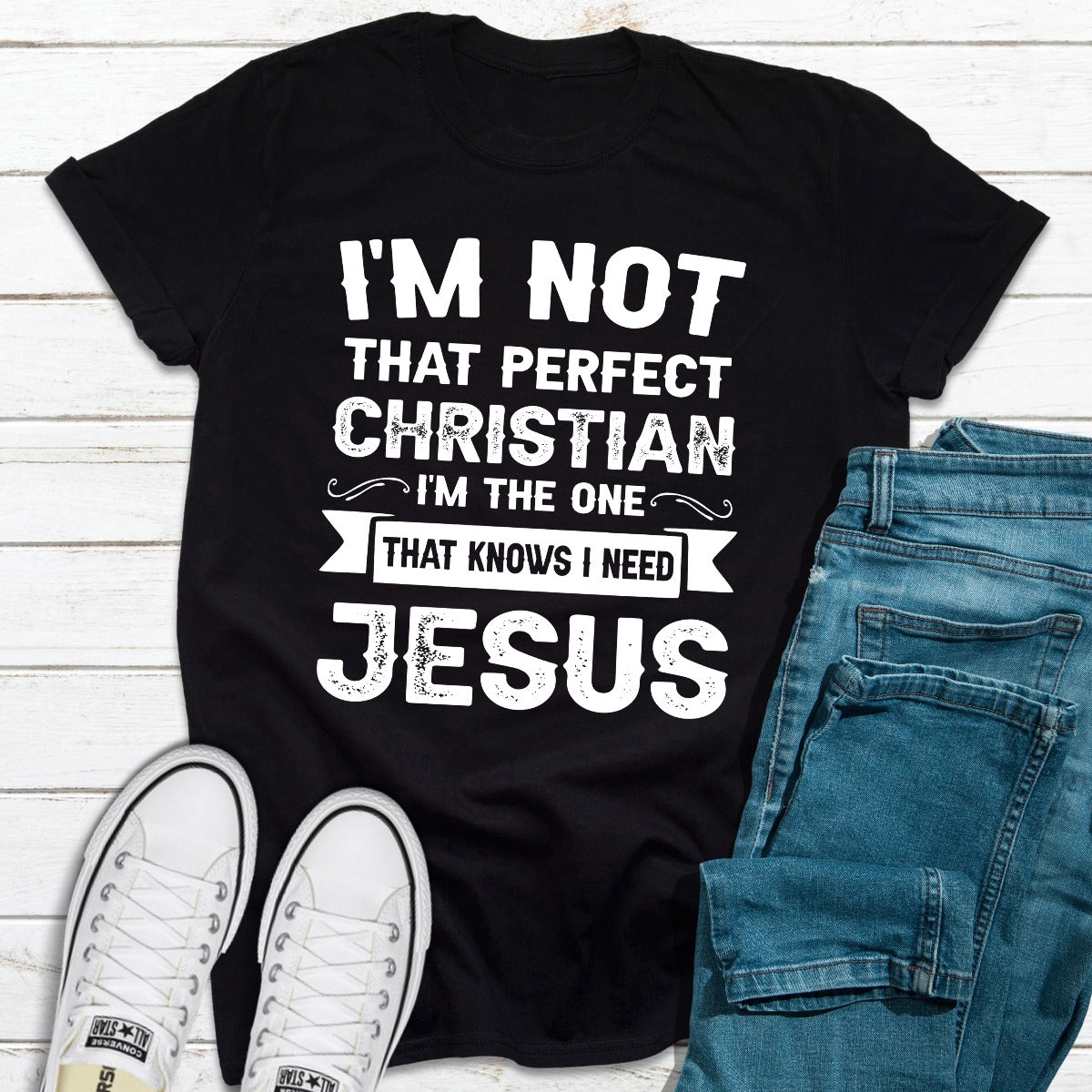 I'm Not That Perfect Christian T-Shirt-9