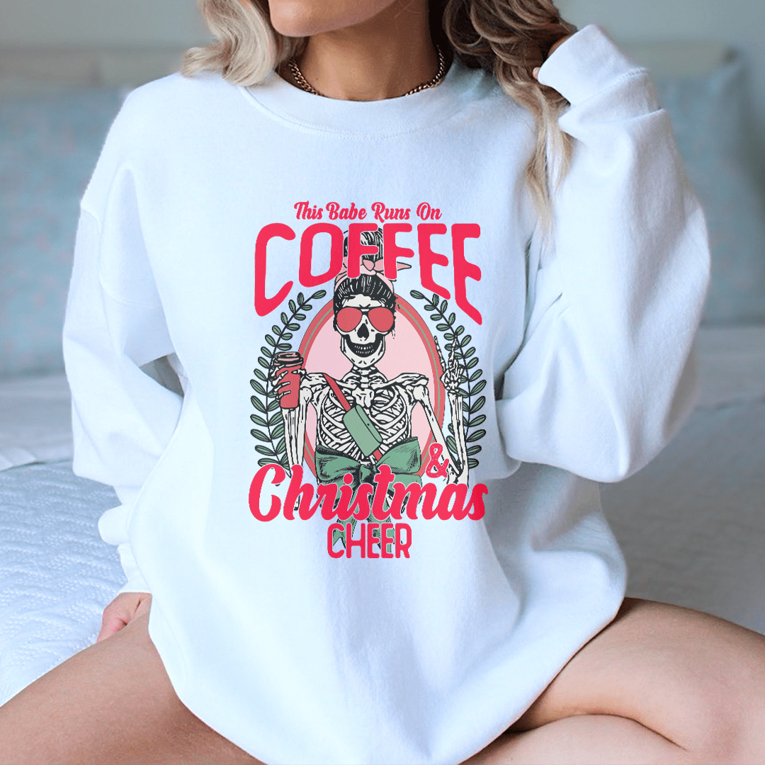 This Babe Runs On Coffee & Christmas Cheer-2