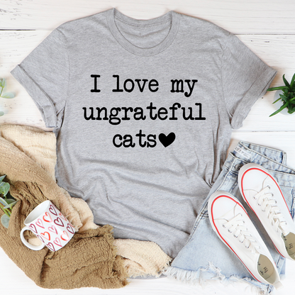 I Love My Ungrateful Cats T-Shirt-2