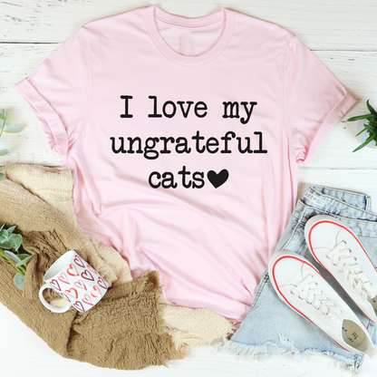 I Love My Ungrateful Cats T-Shirt-1