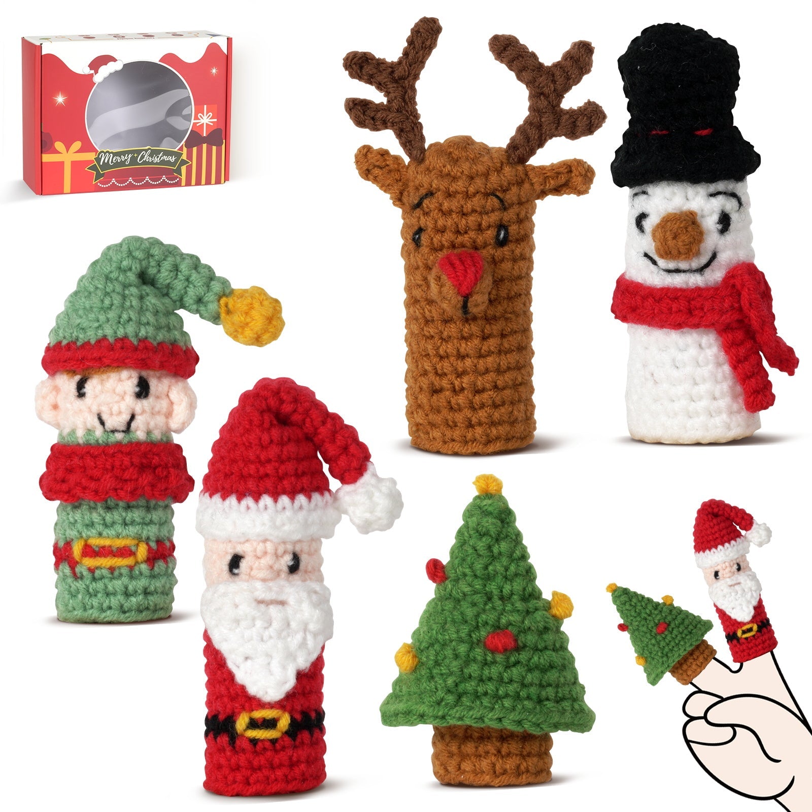 Christmas Amigurumi DIY Crochet Kit Wizardi F07N8-M238-0
