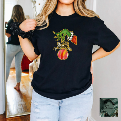 Green Hand Christmas Ornament-4