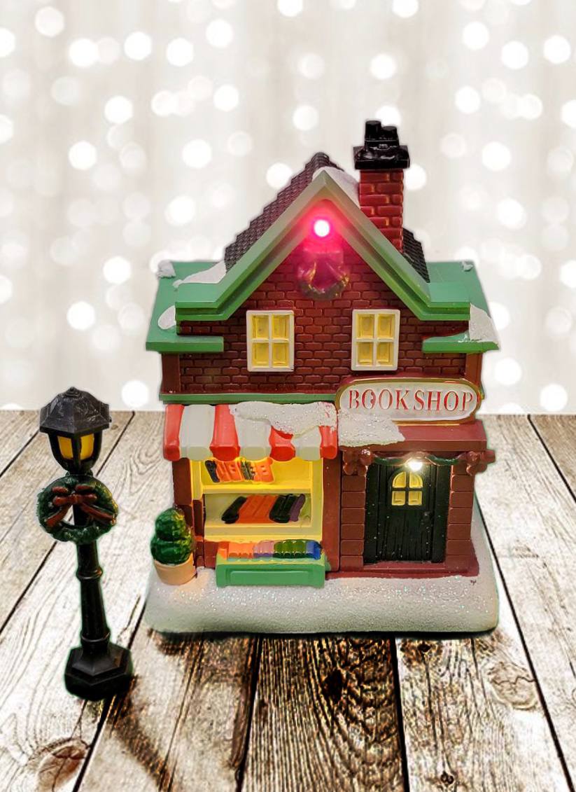 Christmas Village Set with LED Lights F07M4-28-W223-2