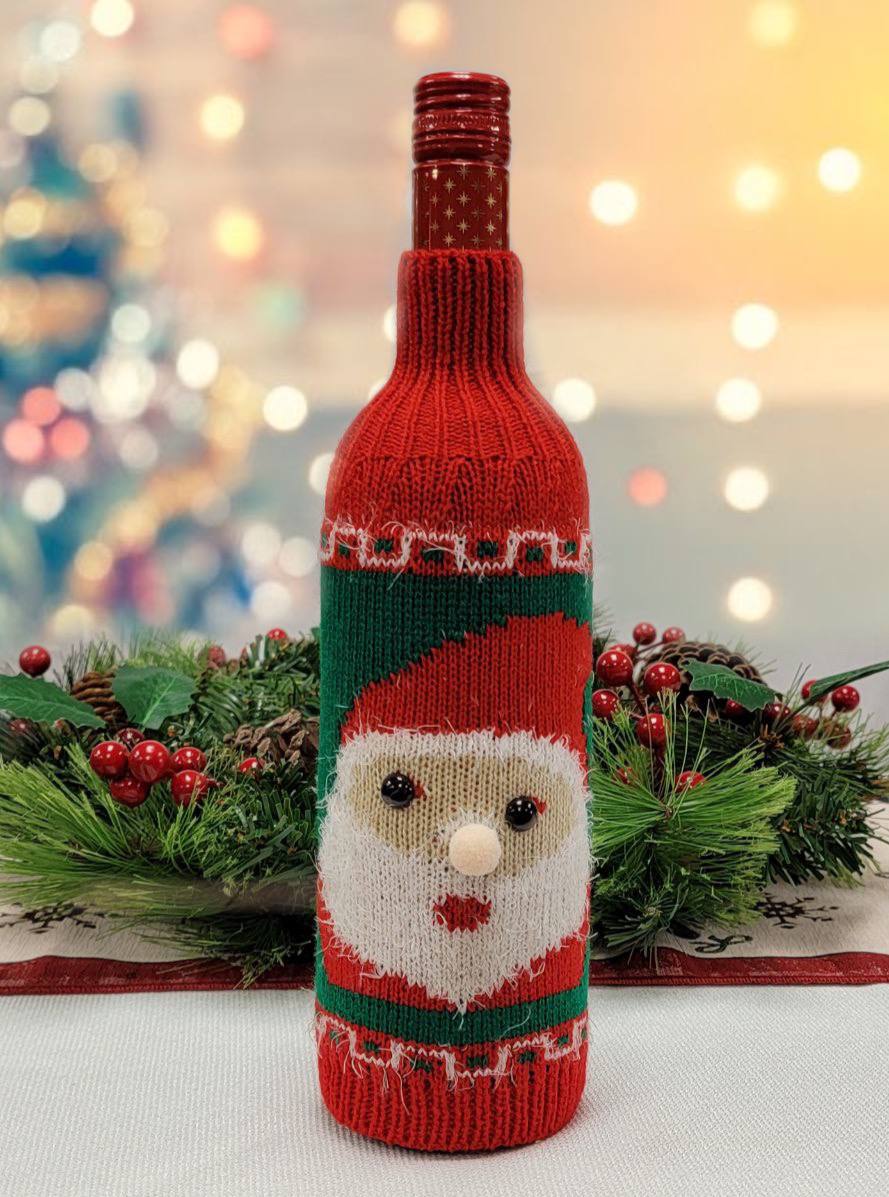 Santa Christmas Bottle Cover F07M5-7F-1