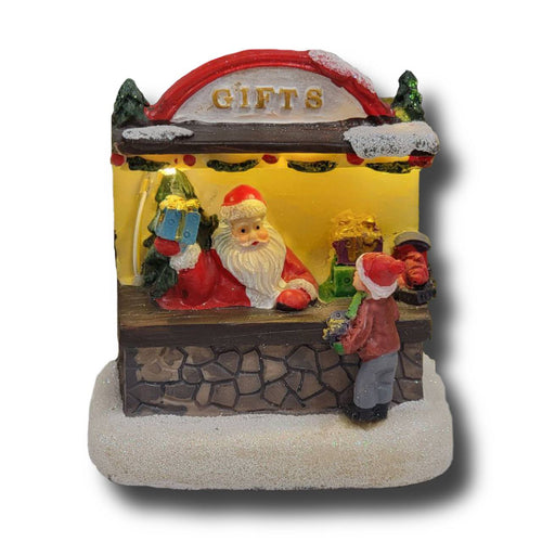 Santa's Gift Shop Christmas Miniature. Christmas Village F07M3-30A-0