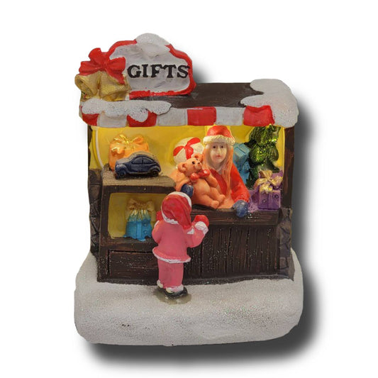 Gift Shop Christmas Miniature. Christmas Village F07M3-30B-0