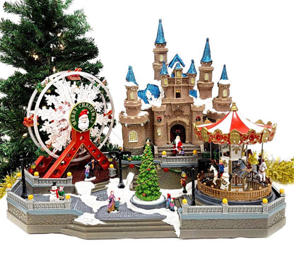 Amusement Park Christmas Miniature. Christmas Village F07M4-15-0