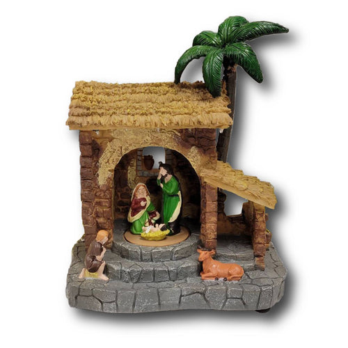 Traditional Nativity Scene Christmas Miniature. Christmas Village F07M4-2-0