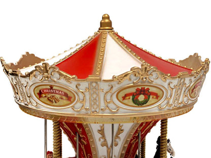 Christmas Carousel Decoration. Animated Christmas Village F07M4-10-4