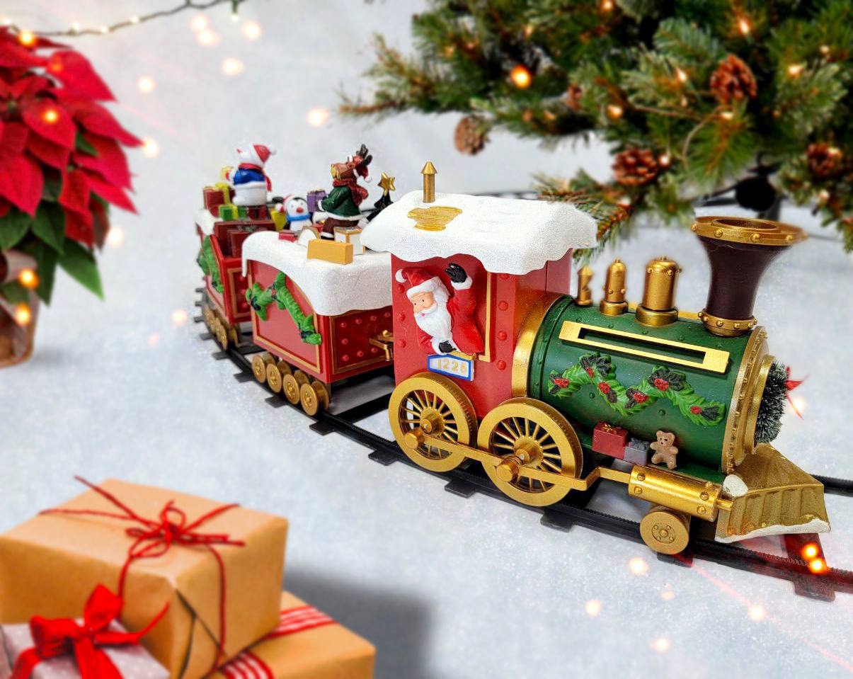 Christmas Train Decoration. Christmas Village F07M4-39-W226-2