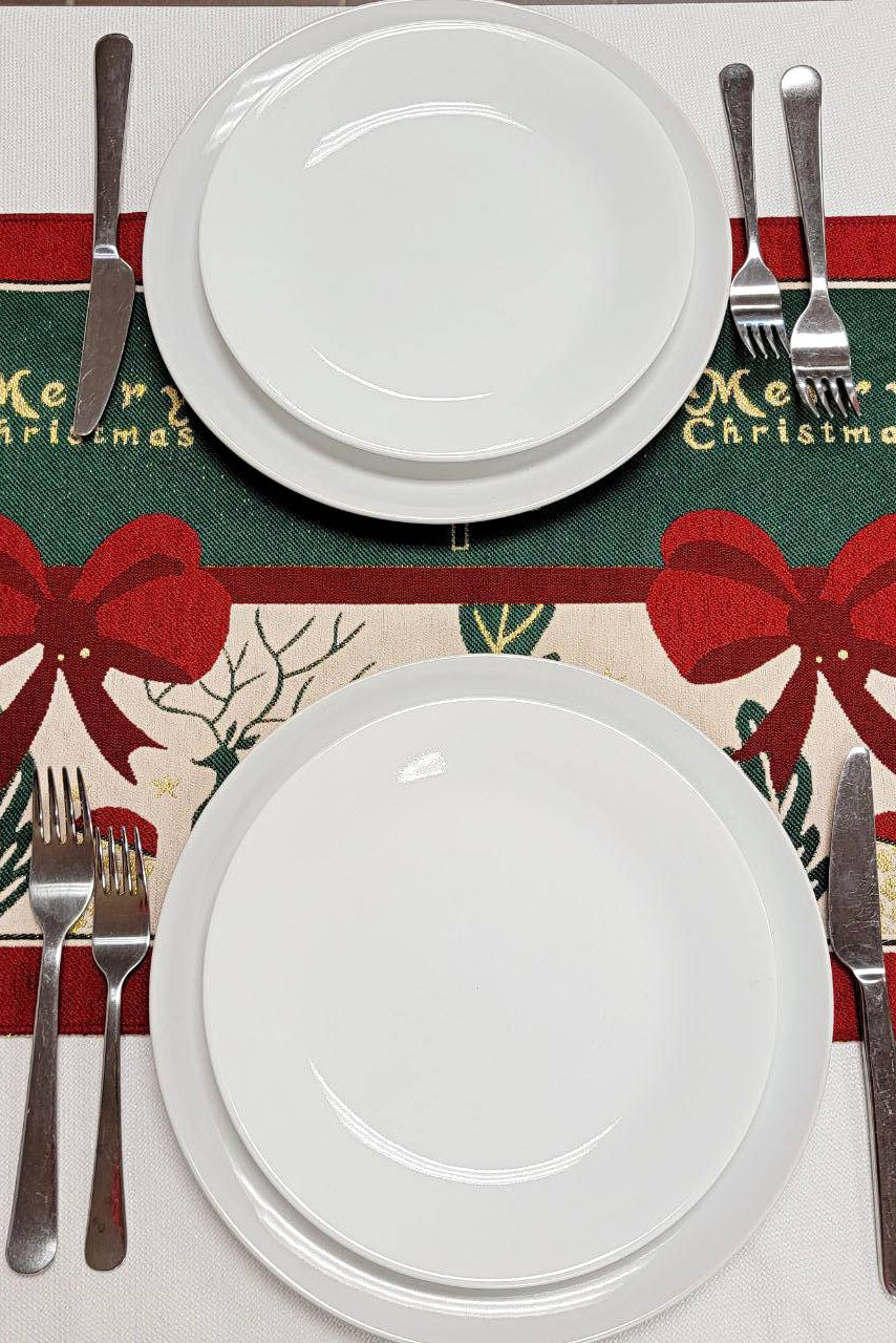 Festive Holiday Tree Christmas Table Runner F07M5-10C-1