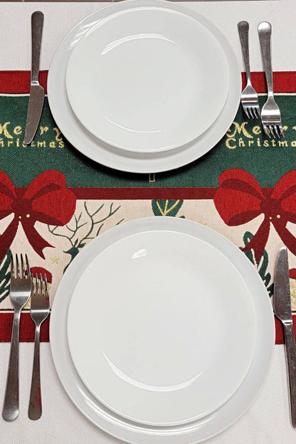 Festive Holiday Tree Christmas Table Runner F07M5-10C-1