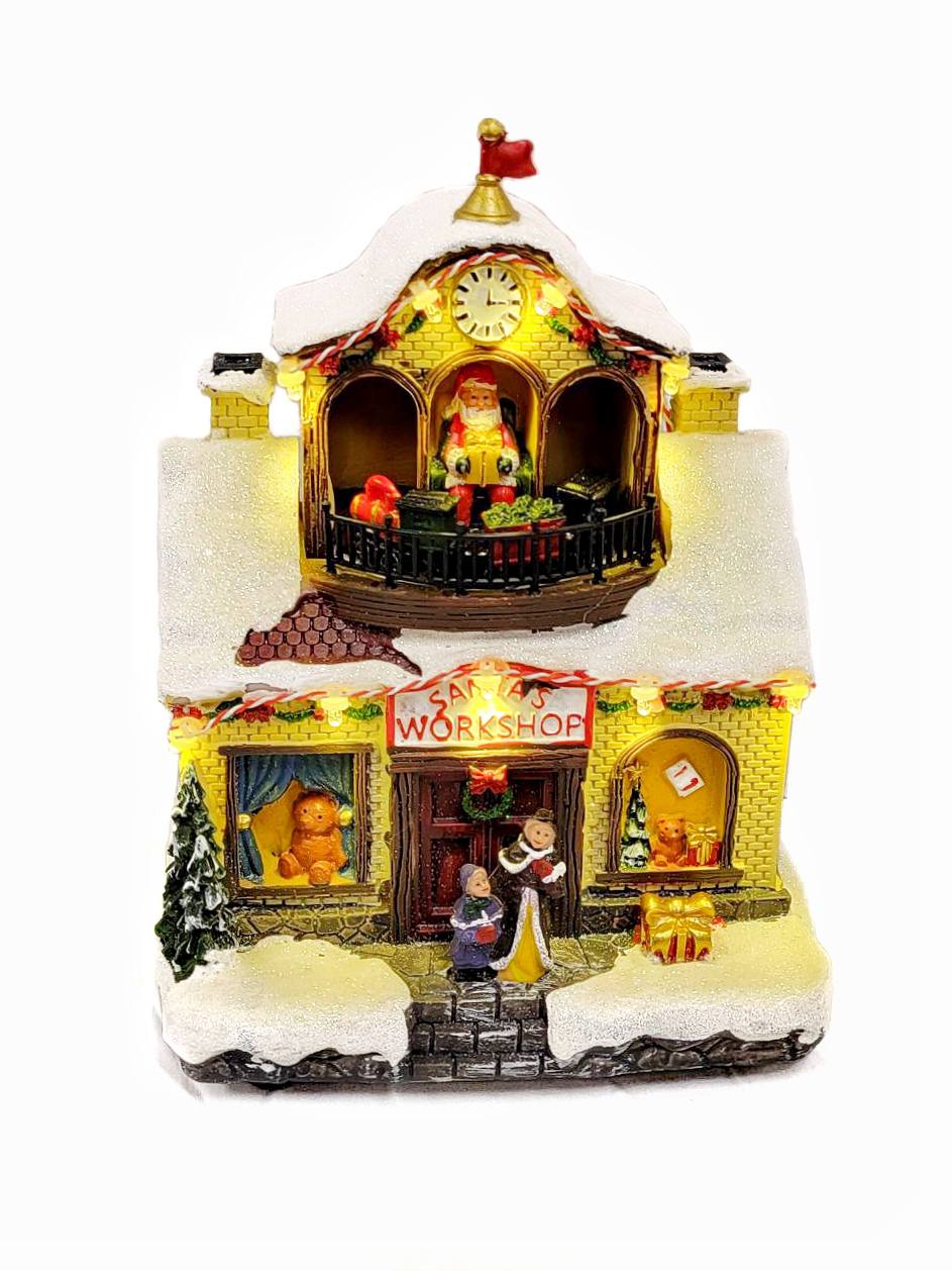 Santa's Workshop Christmas Miniature. Christmas Village F07M3-28B-2