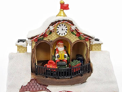 Santa's Workshop Christmas Miniature. Christmas Village F07M3-28B-4