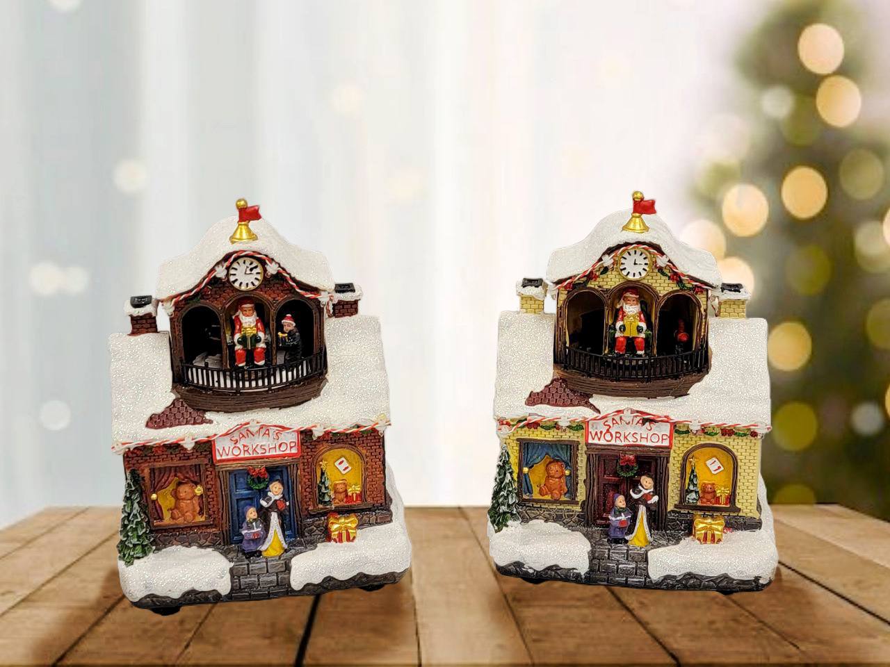 Santa's Workshop Christmas Miniature. Christmas Village F07M3-28B-3