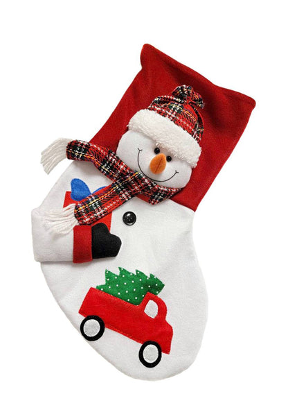 Snowman Christmas Sock F07M5-4 Snowman-0