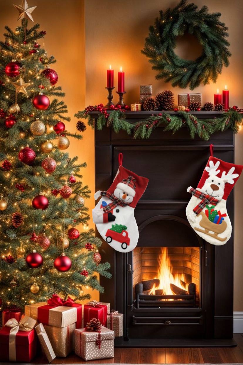 Snowman Christmas Sock F07M5-4 Snowman-2