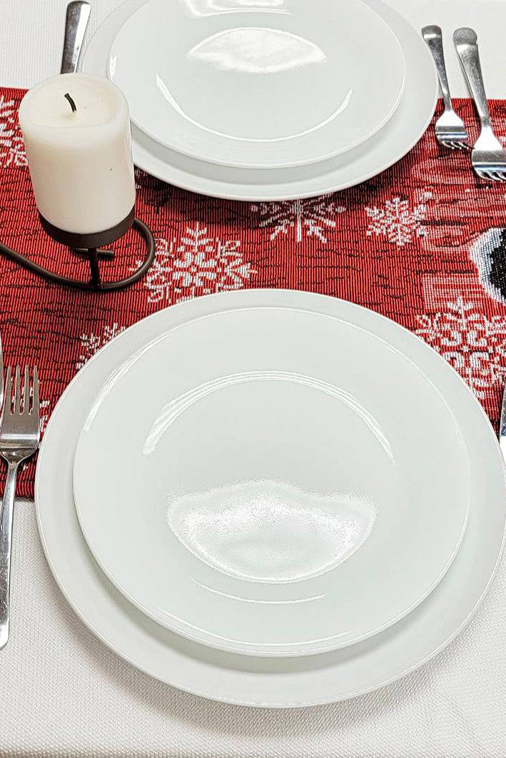 Snowman Christmas Red Table Runner F07M5-8F-4