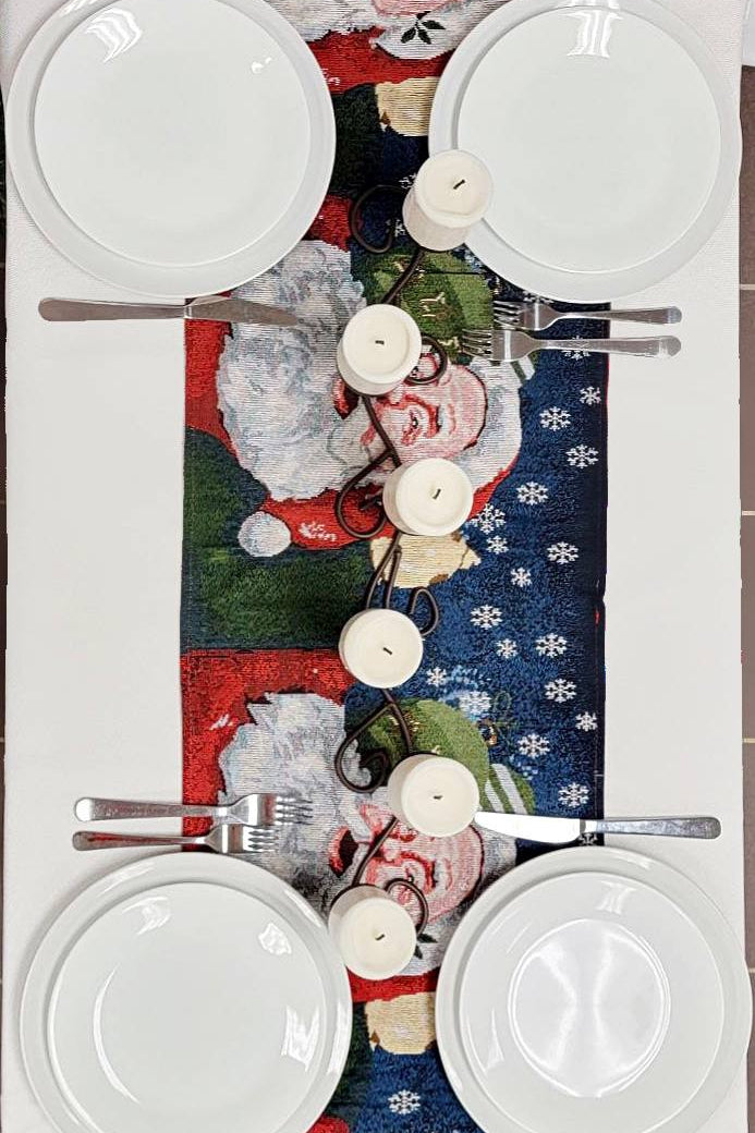 Santa Claus Christmas Table Runner F07M5-8C-4