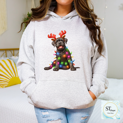 Premium Cane Corso Christmas Shirt For Dog Lovers Lightweight Breathable USA Printed