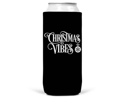Christmas Vibes Christmas SLIM CAN Coozie 12oz Slim Cans-1