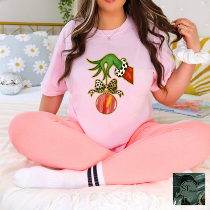 Green Hand Christmas Ornament-2