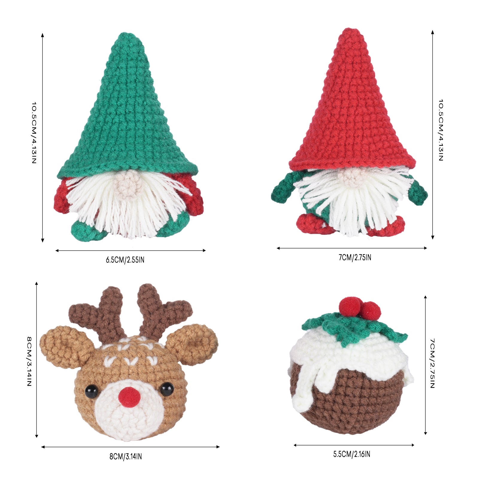 Christmas Amigurumi DIY Crochet Kit Wizardi F07N8-M118-3