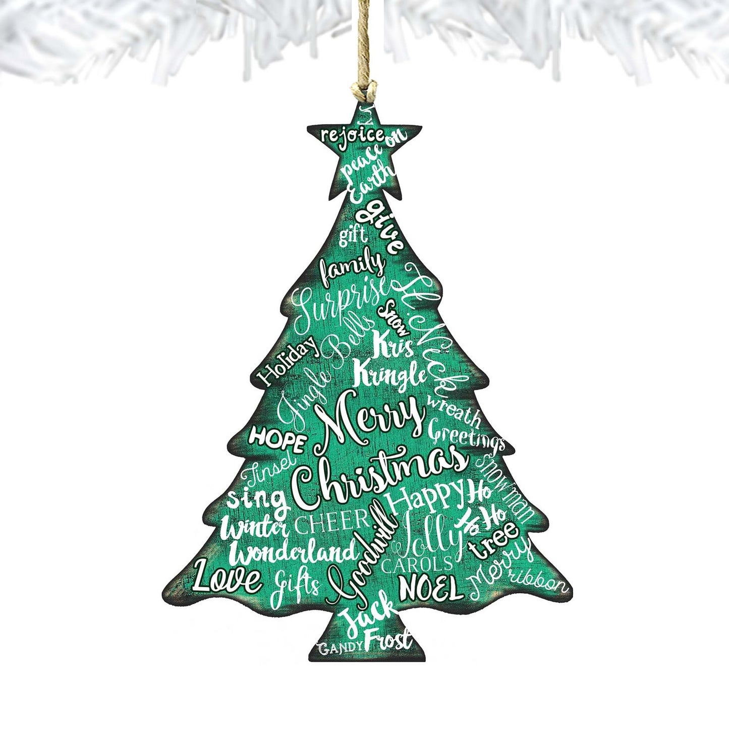 Merry Christmas Tree Ornament by Nature Wonders - Christmas Decor - 81988122-4