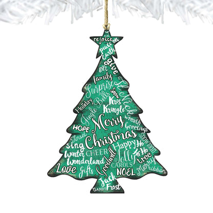 Merry Christmas Tree Ornament by Nature Wonders - Christmas Decor - 81988122-4