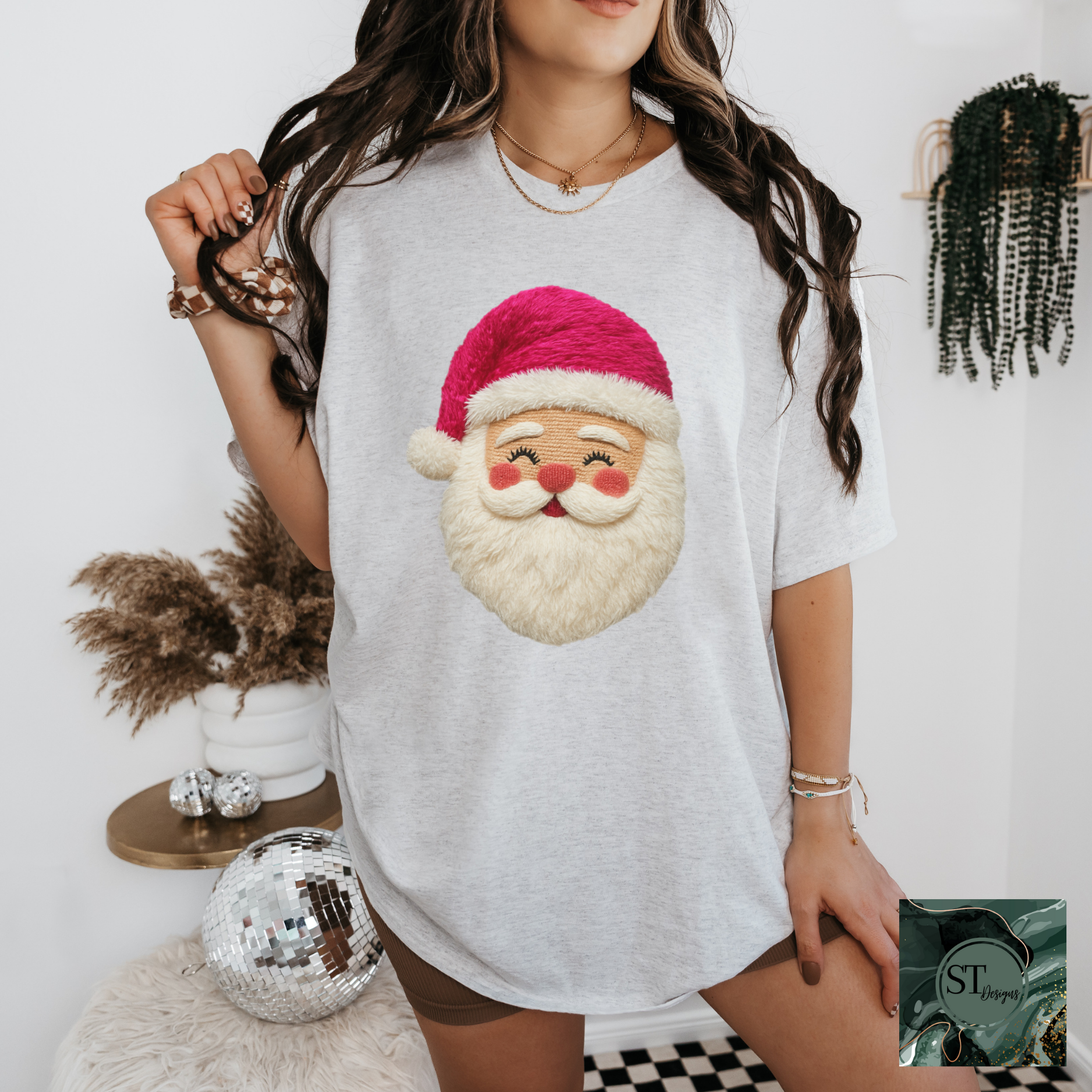 Christmas Santa Faux Yarn-3