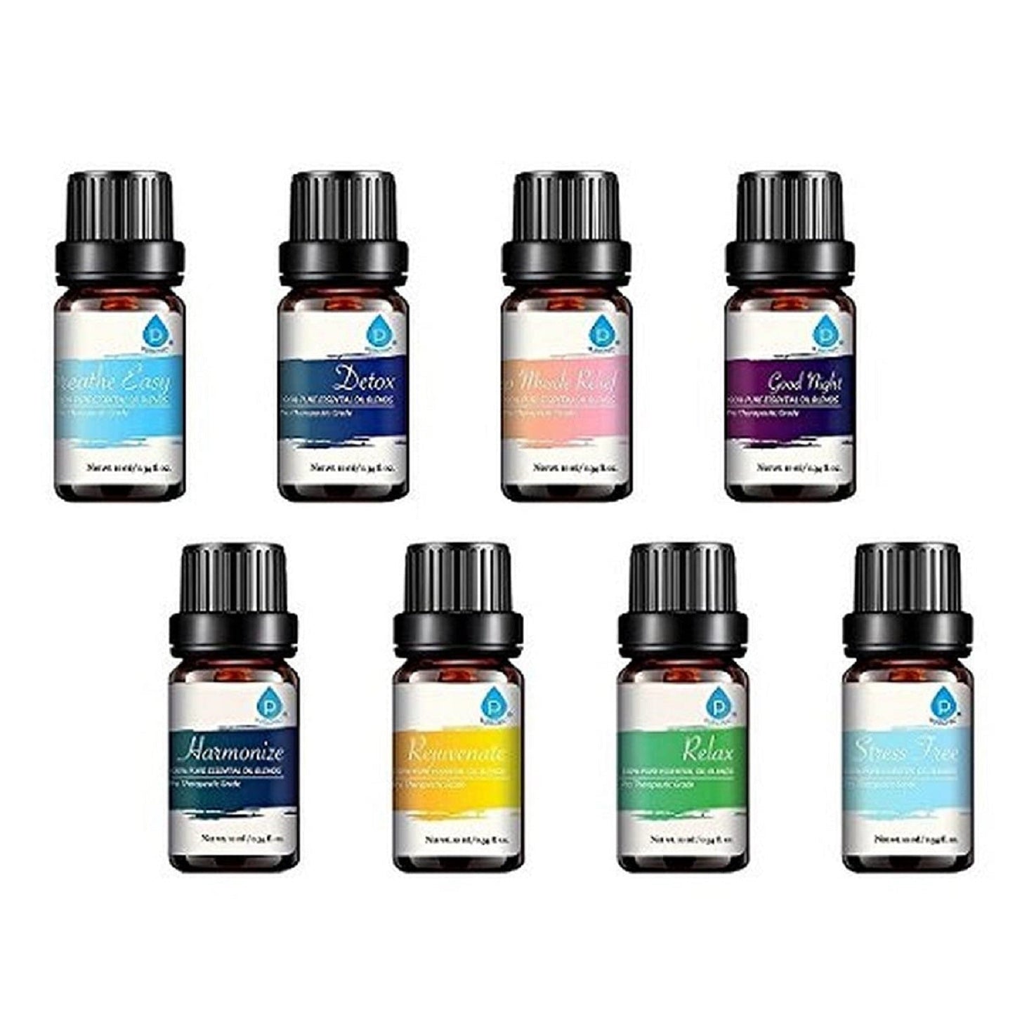 8 Pack of 100% Pure Essential Aromatherapy Oils-3