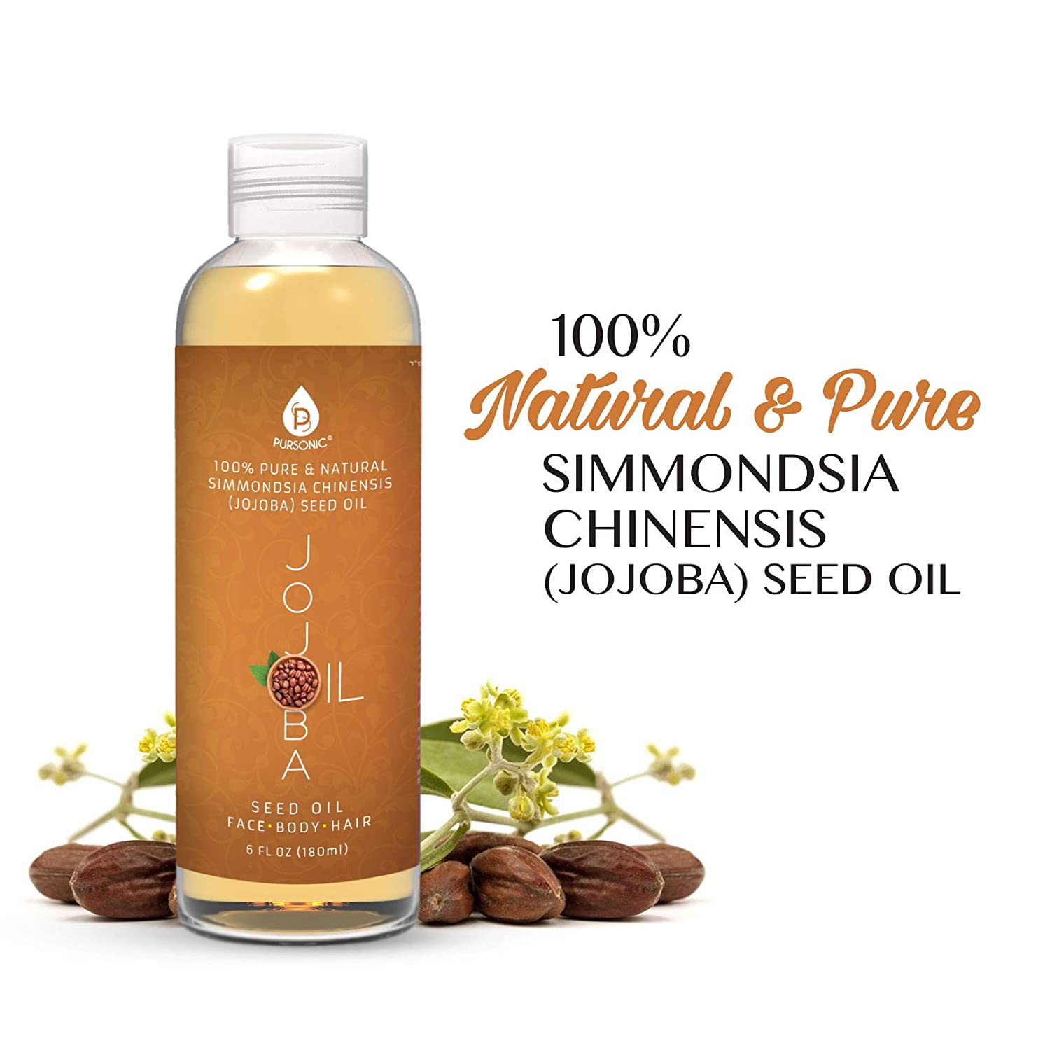 100% Pure & Natural Golden Jojoba Oil 6 Oz-2