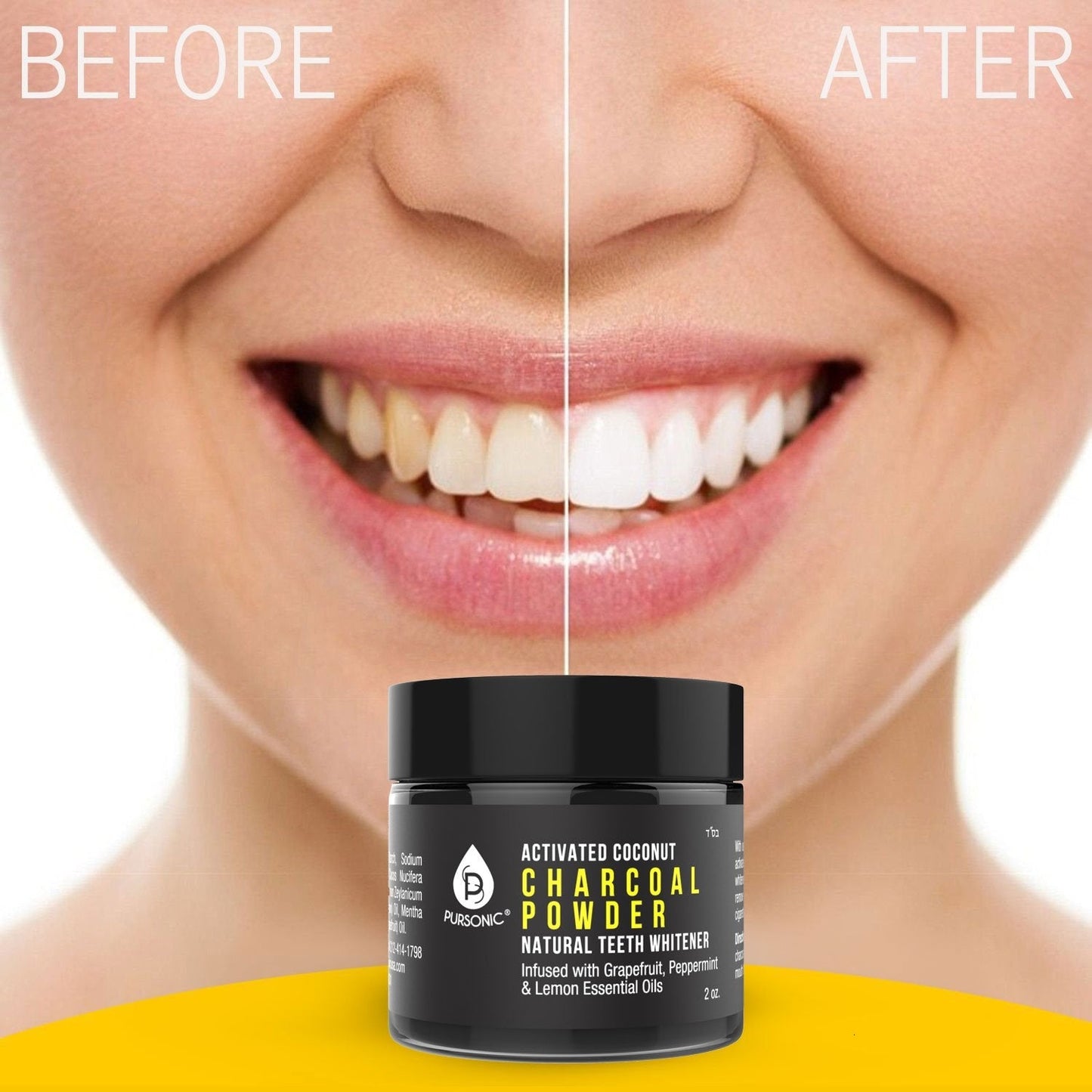 Activated Coconut Charcoal Powder Natural Teeth Whitener-4