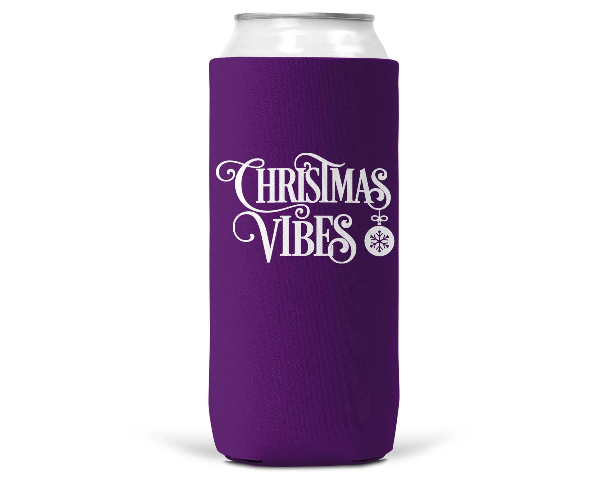 Christmas Vibes Christmas SLIM CAN Coozie 12oz Slim Cans-4