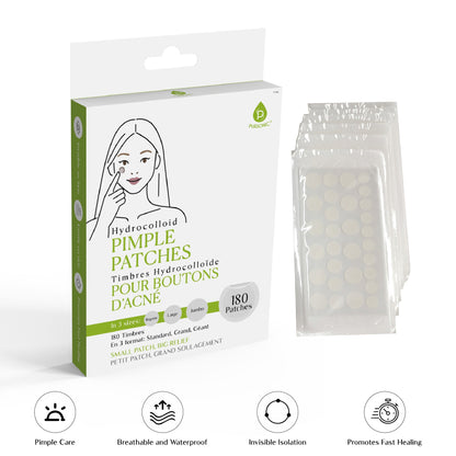 Pursonic Hydrocolloid Pimple Patches – Multi-Size Blemish Care for Faster Healing-1