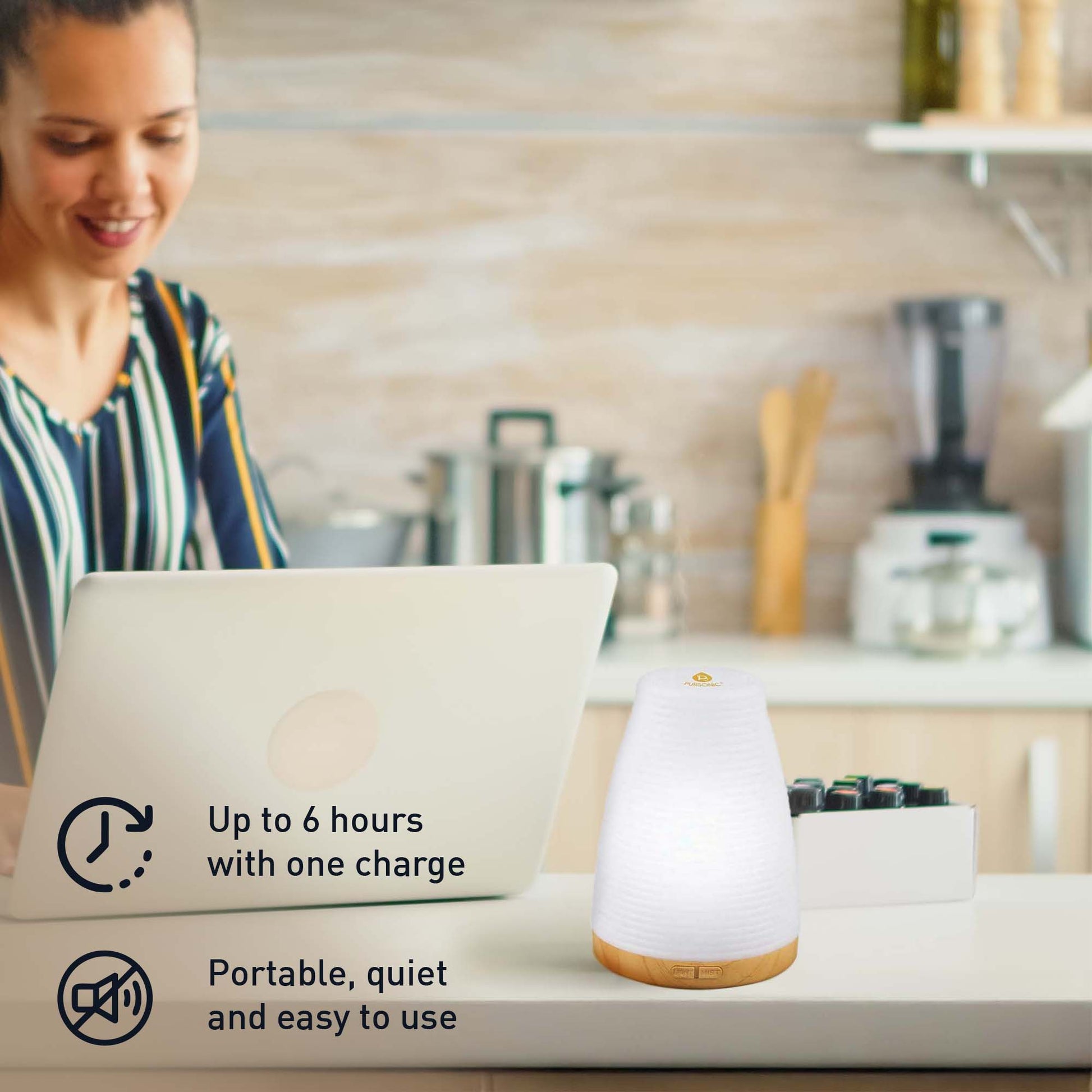 2-in-1 USB Essential oil Aroma Diffuser-1
