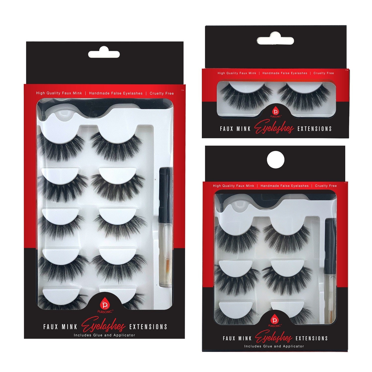 Faux Mink Style False Eyelashes Extensions-0
