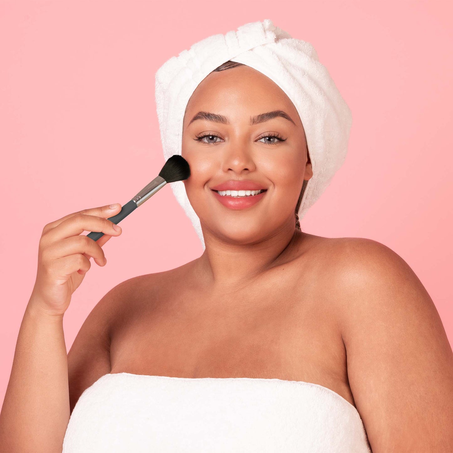 5 Pcs Studio Makeup Brush Set (Rose Gold)-2