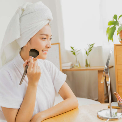 5 Pcs Studio Makeup Brush Set (Rose Gold)-3