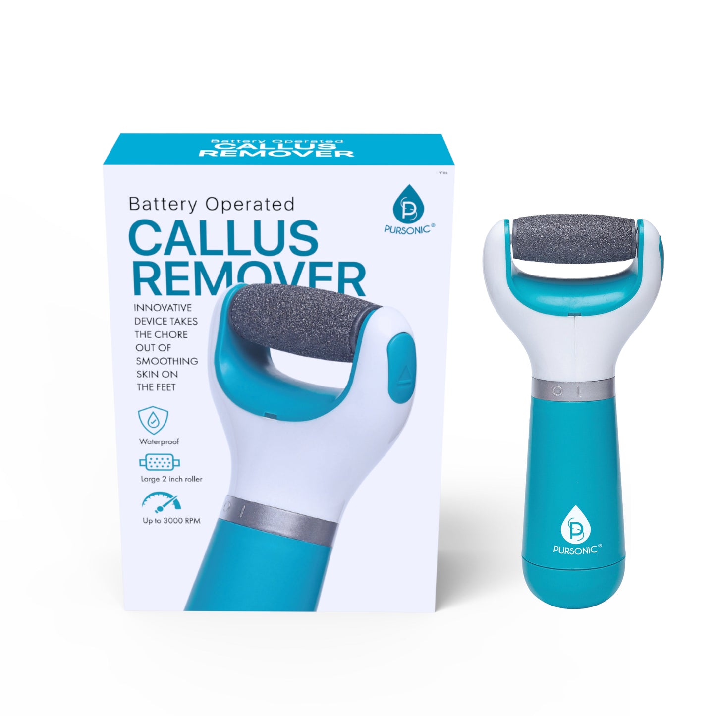 Battery-Operated Callus Remover – Effortlessly Smooth Feet with Waterproof, Safe & Comfortable Device-0