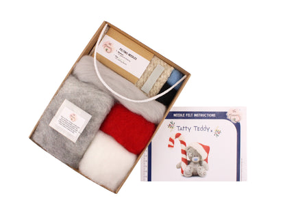 Felting Kit - Tatty Teddy Christmas Needle Felt Kit-2